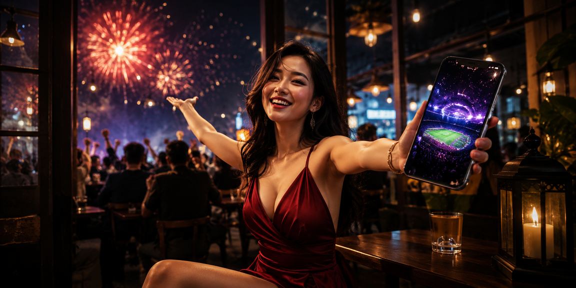 Người dùng Hà Nội theo dõi cá cược thể thao tại quán cà phê với điện thoại di động
